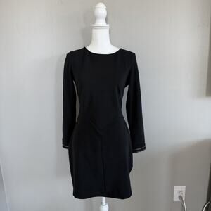 Y2K Kardashian Kollection Women’s Black Bodycon Long Sleeve Dress Size L Mini